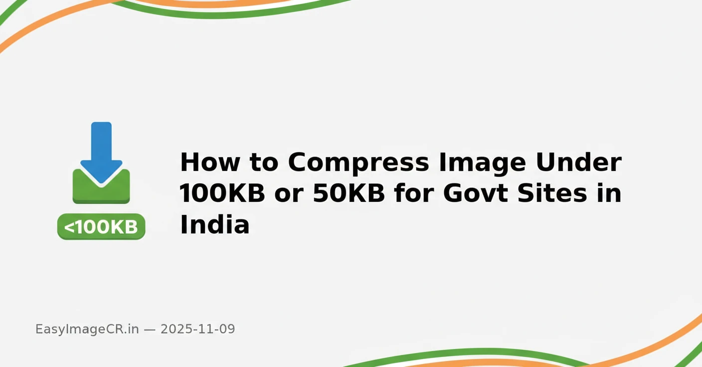 Compressing a passport photo for an Indian government website
